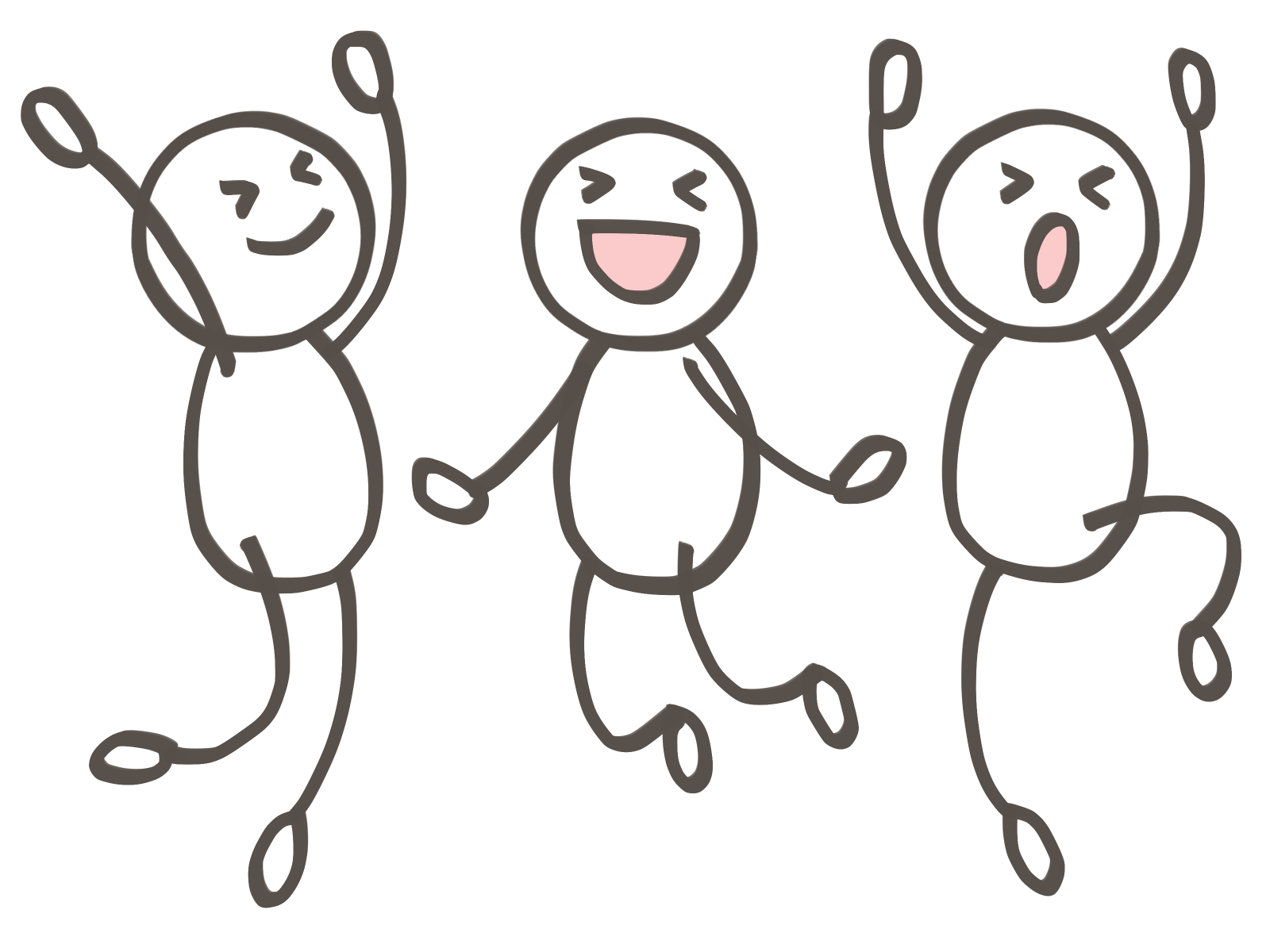 はしゃいでいる画像